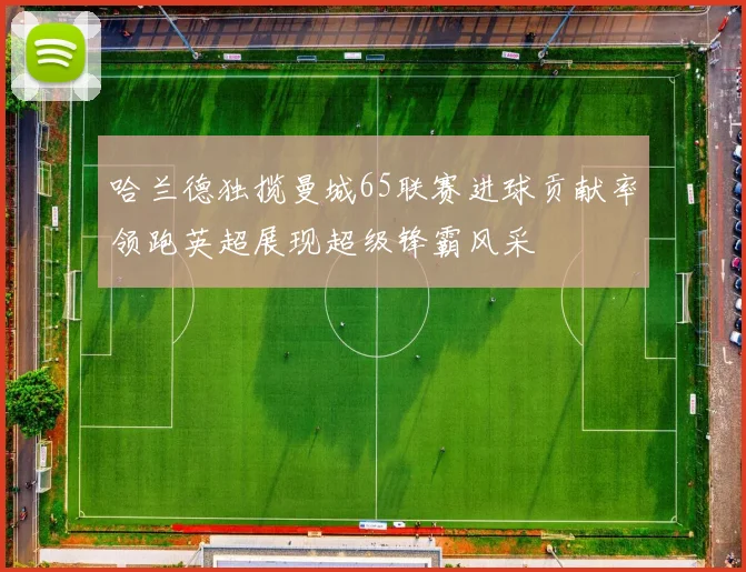 哈兰德独揽曼城65联赛进球贡献率领跑英超展现超级锋霸风采
