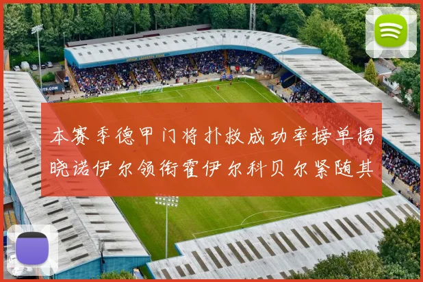 本赛季德甲门将扑救成功率榜单揭晓诺伊尔领衔霍伊尔科贝尔紧随其后